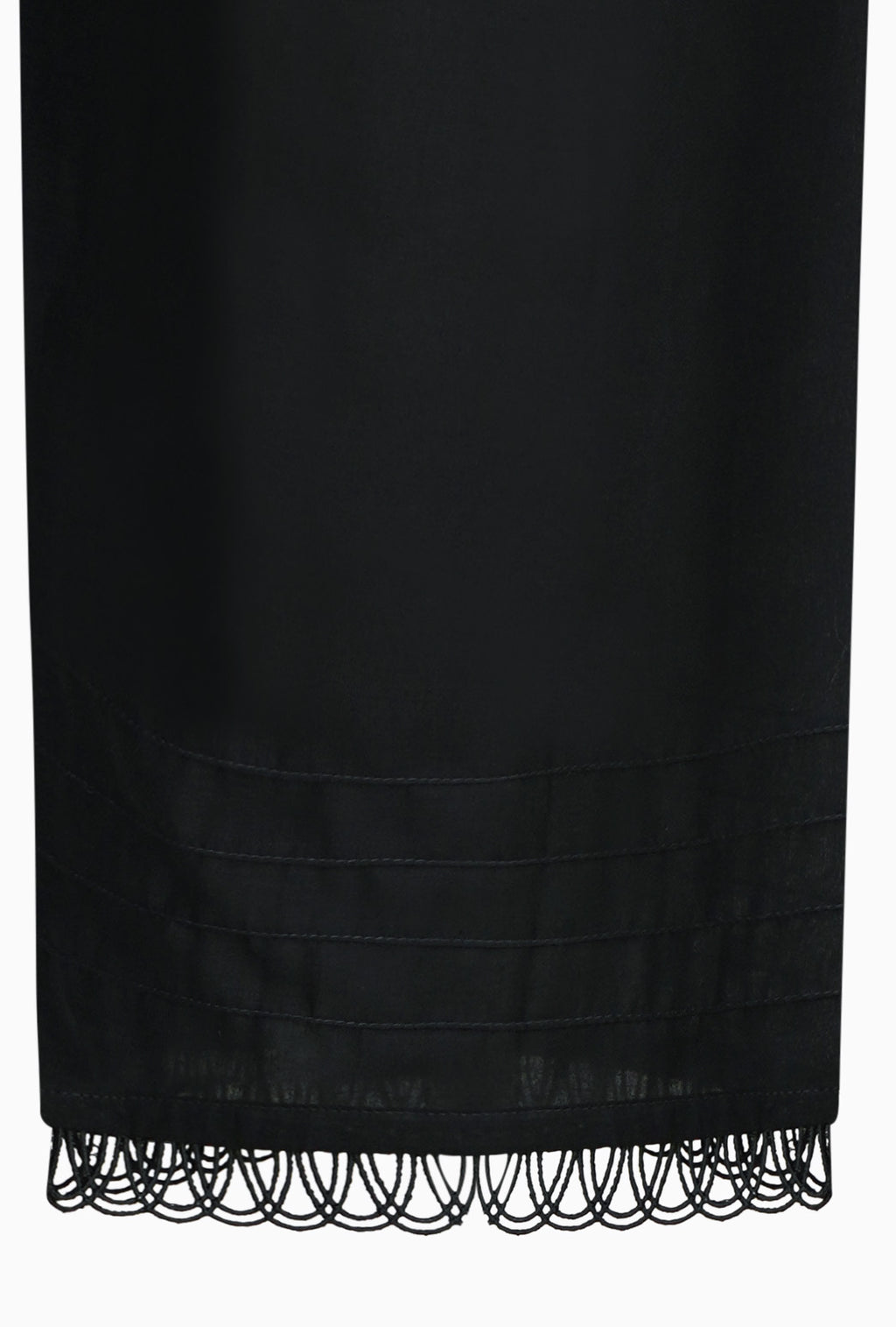 Black and Ivory Embellished Cotton Three-Piece Suit