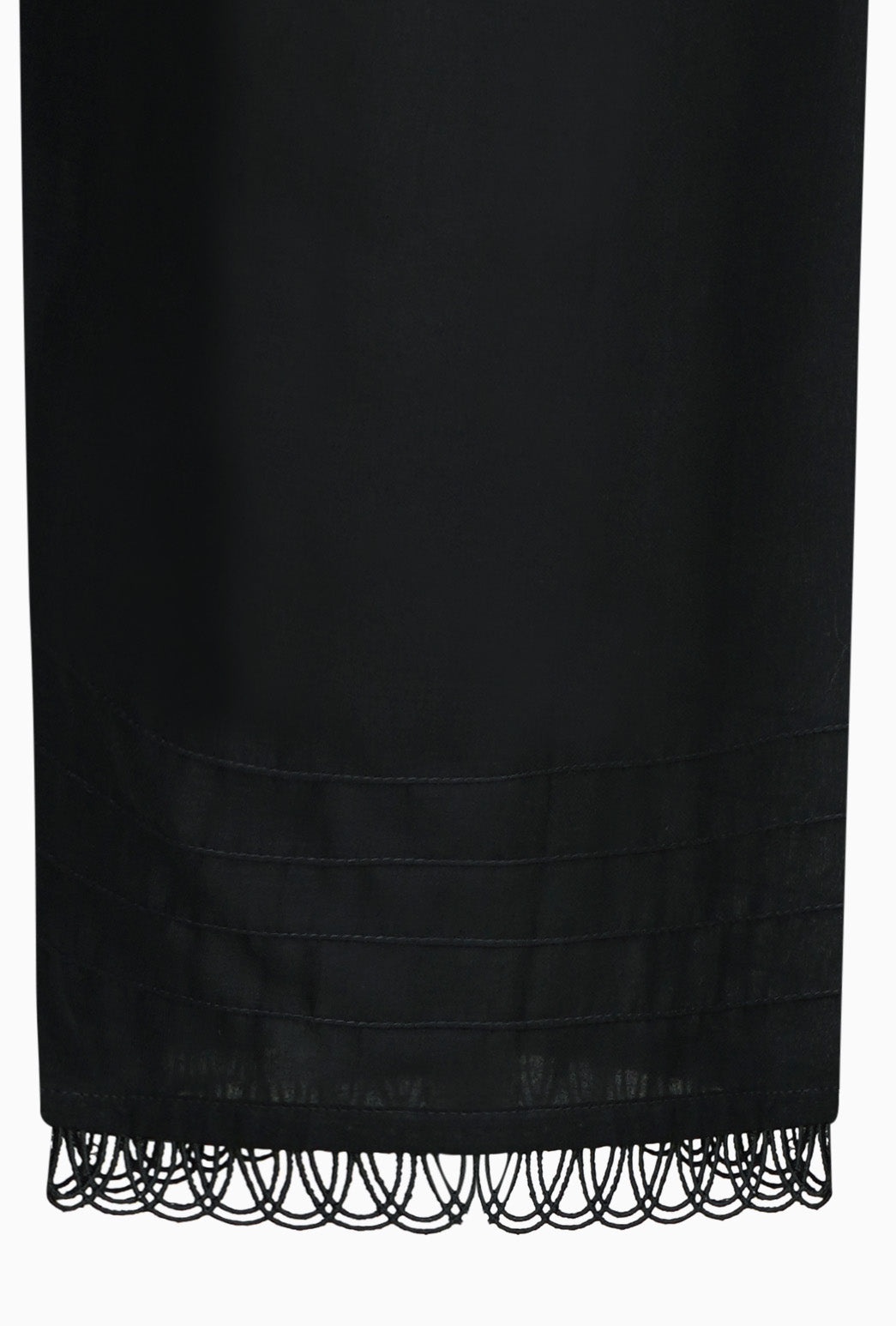 Black and Ivory Embellished Cotton Three-Piece Suit