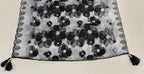 Noir Bloom Black Embroidered Rayon  Three-Piece Suit