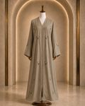Light Bronze Silk Abaya