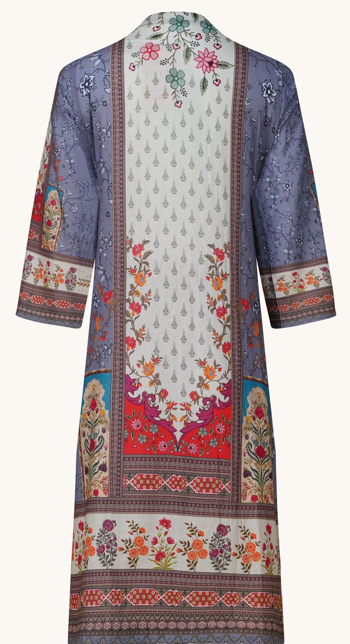 Ivory And Crimson Embellished Cotton Three-Piece Suit