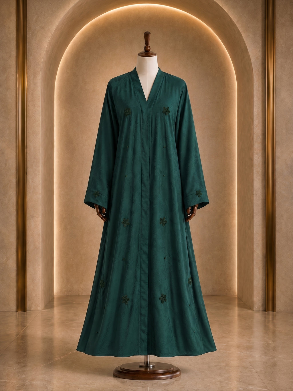 Firoza Jacquard Print Abaya