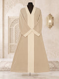 Cream Beige Simple Abaya