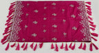 Raspberry Magenta Embroidered Organza Three-Piece Suit