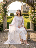 Ivory Blossom Embroidered Organza Three-Piece Suit
