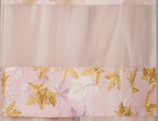 Soft Blush Organza Embroidered Three-Piece Set with Pearl Tassel Dupatta