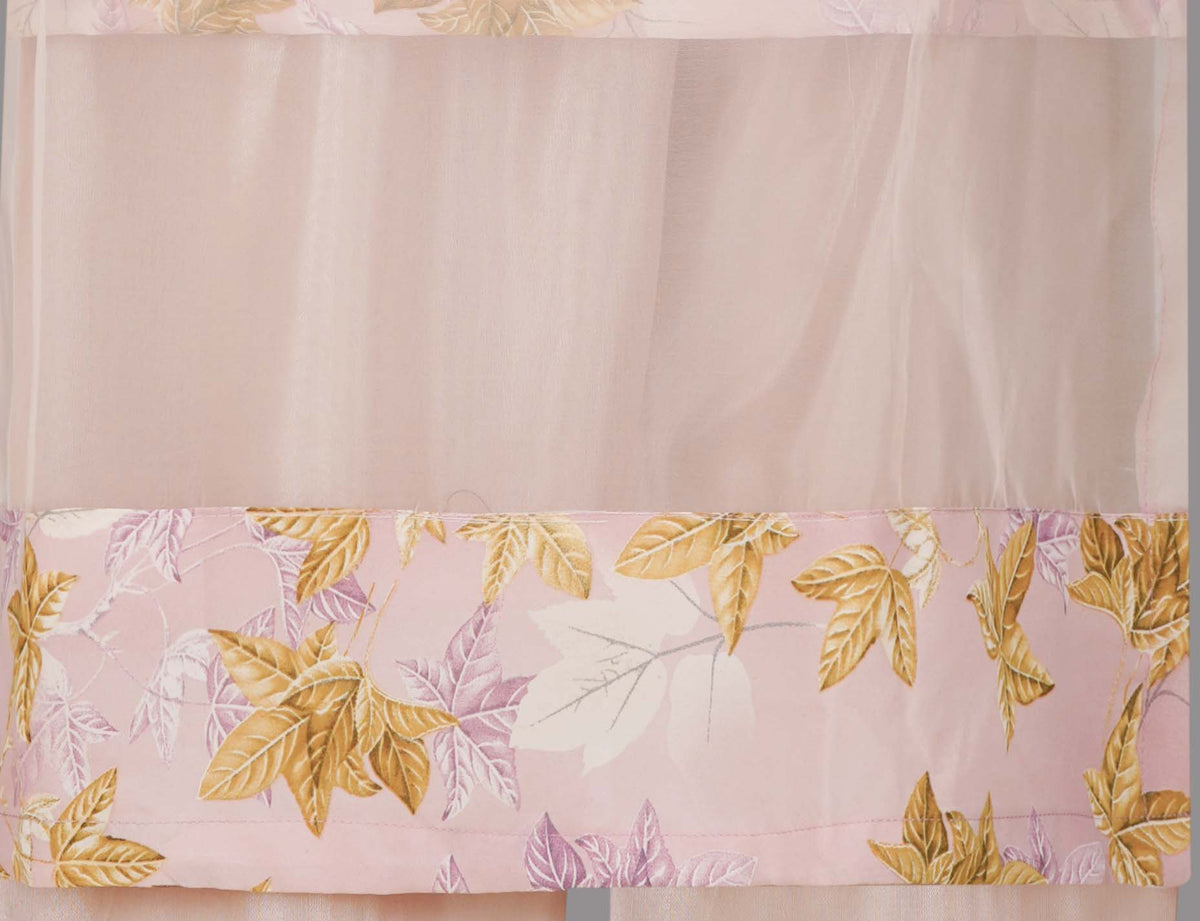 Soft Blush Organza Embroidered Three-Piece Set with Pearl Tassel Dupatta