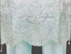 Ivory White and Ice Blue Embroidered Three-Piece Set